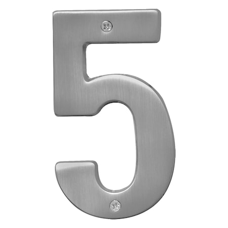 5In Satin Nickel Number 5, 3PK